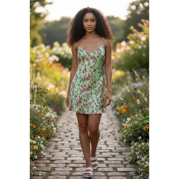 Soft Floral Dress By Zara Size Medium - Picture 6 of 6